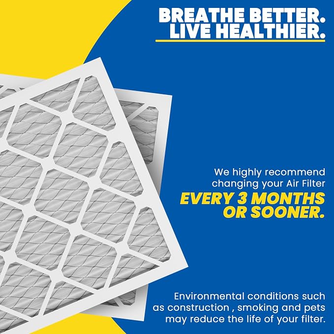 Maycold MERV 8 16x25x1 Furnace Air Filters, Pleated HVAC AC Filters, - Image 6