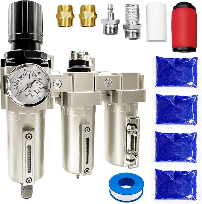 Upgraded 1/2" NPT Heavy Duty Industrial Grade 3 Stage Air Drying System by Unknown