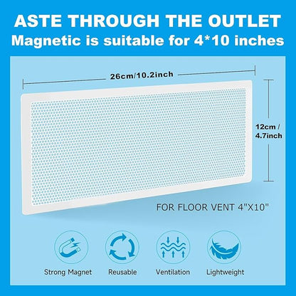 4 PCS White Magnetic Vent Covers - Image 2