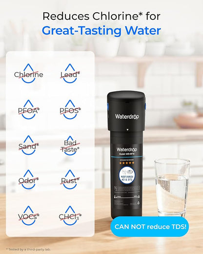 Waterdrop 10UA Under Sink Water Filter System, Bad Taste & Odor, Under Counter - Image 3