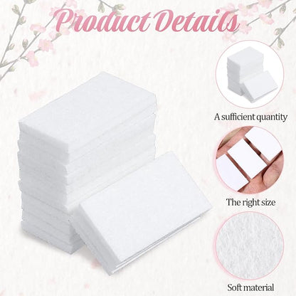 50 Pack Unscented Aroma Pads, 1.7x0.91" White Aroma Oil Refill Pads - Image 4
