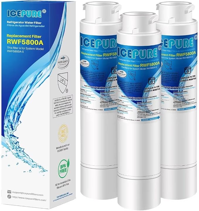 ICEPURE RWF5800A Refrigerator Water Filter Replacement by ICEPURE