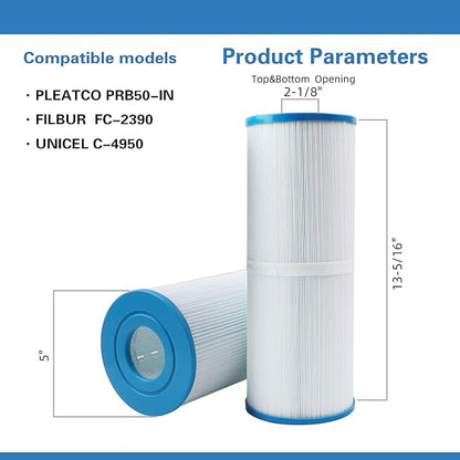 C-4950 Spa Filters, Replaces For Pleatco PRB50-IN, Filbur FC-2390, Compatible - Image 2
