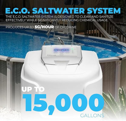 XtremepowerUS Above Ground Pool Salt Water System, Saltwater Chlorinator - Image 2
