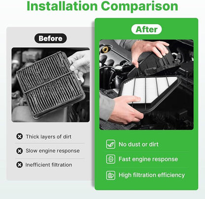 Engine+Cabin Air Filters Fit for 2009-2017 Chevrolet Traverse, 2007-2016 GMC - Image 5