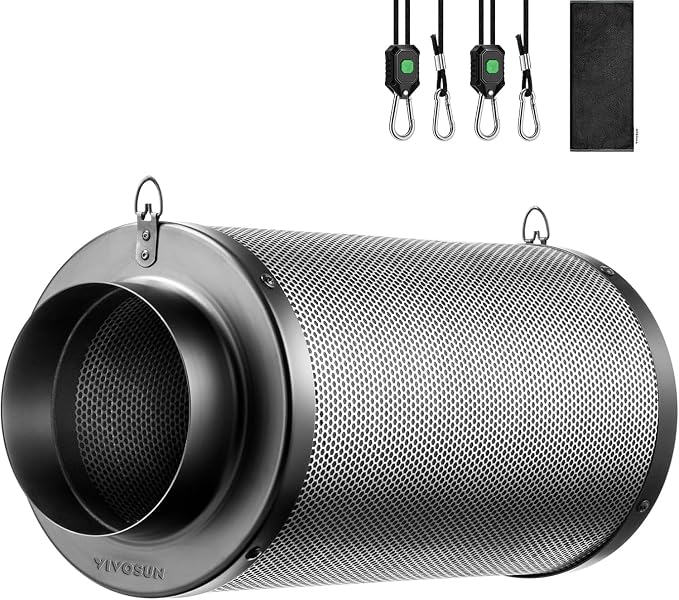 VIVOSUN 6 Inch Air Carbon Filter Smelliness Control by VIVOSUN