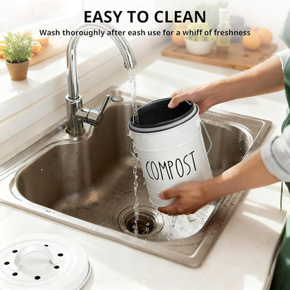 Kitchen Compost Bin, 1 Gallon Countertop Compost Bin - Image 7