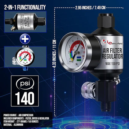 LE LEMATEC Spray Gun Regulator - Image 4