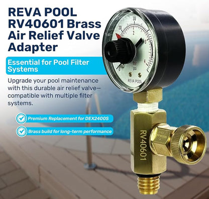 RV40601 Brass Replacement Air Relief Valve Adapter | Compatible - Image 2