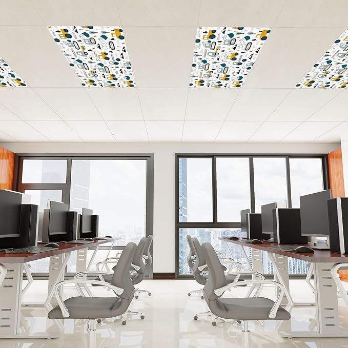6 Pcs Fluorescent Light Covers for Ceiling Lights Construction Vehicle - Image 3