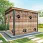 Wood Grain Outdoor Curtains for Patio Claws Animals Wooden Brown Waterproof by Unknown
