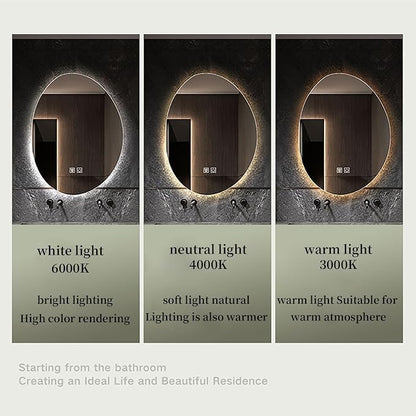 JSLJDM 700 X900 mm Illuminated Backlit LED Bathroom Mirror, Wall Mounted - Image 4