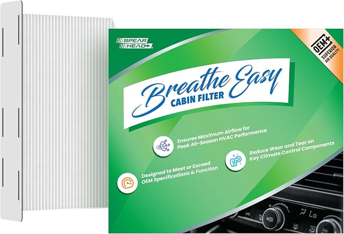 Spearhead OEM+ Particulate Breathe Easy Cabin Filter | Fits Various 2006-22 by SPEARHEAD