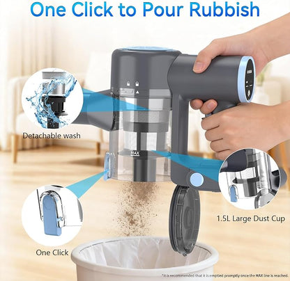 BlueEpic Cordless Vacuum Cleaner, Rechargeable - Image 5