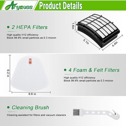 2 Hepa +4 Foam & Felt Filters Replacement - Image 3
