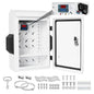 Outdoor Electrical Box with Key Lock, Aluminum Alloy Back Beam with M10 Sliding by Exqutoo