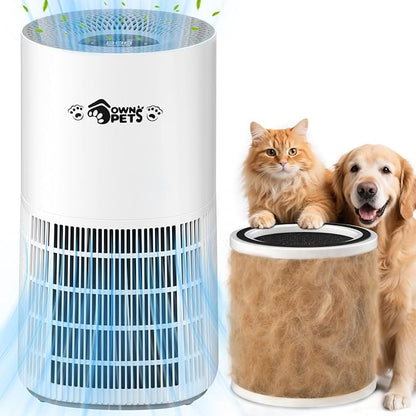 Ownpets Pet Air Purifier for Large Room up to 2620 ft², 5-in-1 Washable Filter by Ownpets