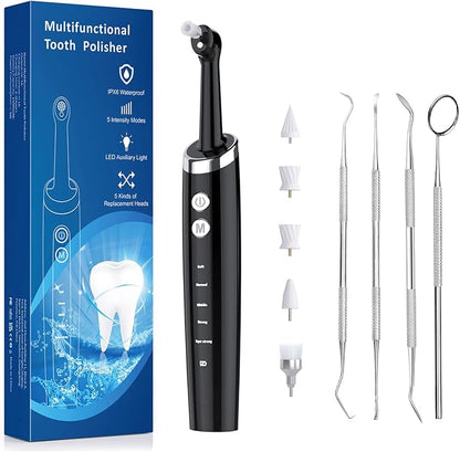 Dental Tools, Electric Tooth Polisher & Manual Teeth Cleaning Kit by Heartyfly