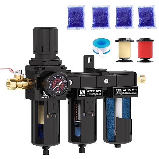 NEWPO 3/8" NPT 3 Stage Air Dryer by NEWPO
