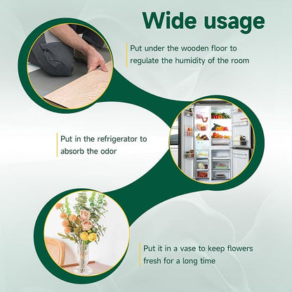 2 Packs 210g Odor Absorbing Activated Carbon Filter Refills - Image 5