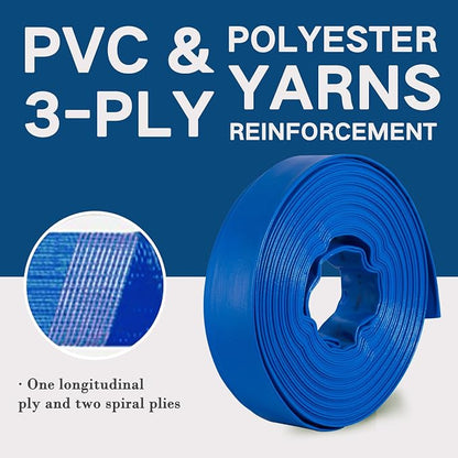 Eastrans 1 1/2 in x 100 ft Pool Backwash Hose Kit - Image 4