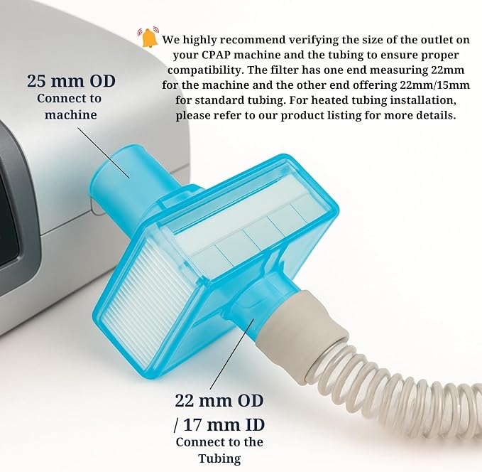Nispira CPAP Inline HEPA Filters, Compatible - Image 4