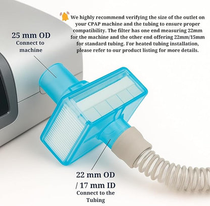 Nispira CPAP Inline HEPA Filters, Compatible - Image 4