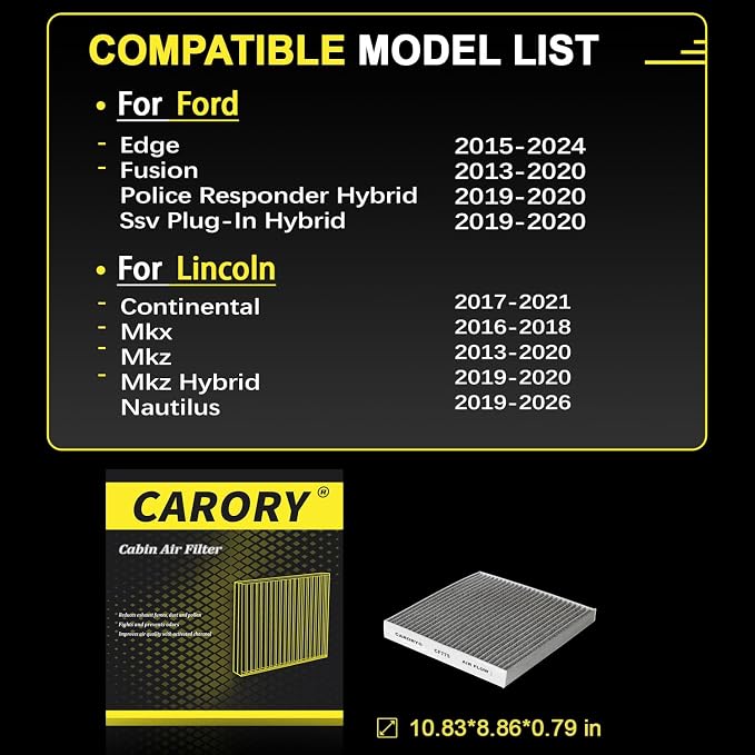 Cabin Air Filter w/Activated Carbon - Image 2