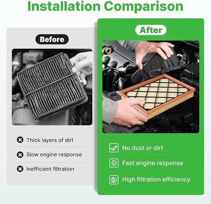 Engine+Cabin Air Filters Fit for 20-22 Ford Escape 2.0L, 22-24 Maverick - Image 5