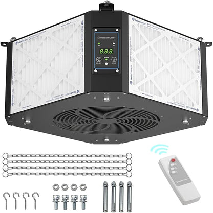 ABESTORM 360 Degree Intake Air Filtration System Woodworking 1350 CFM Hanging - Image 8