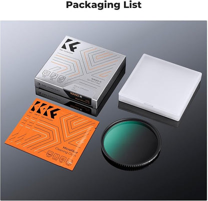 K&F CONCEPT 55mm Black Diffusion 1/2 Filter Mist Cinematic Effect Filter - Image 7