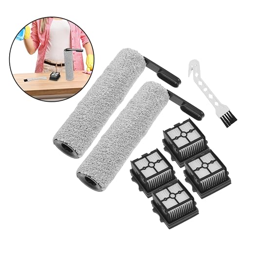 1set Floor Scrubber Brush Replacement Kit Slim Rollers Filters and Brush - Image 8