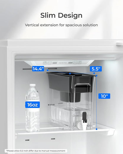 Waterdrop 35-Cup Slim Water Filter Dispenser, Large Capacity, 200-Gallon - Image 2