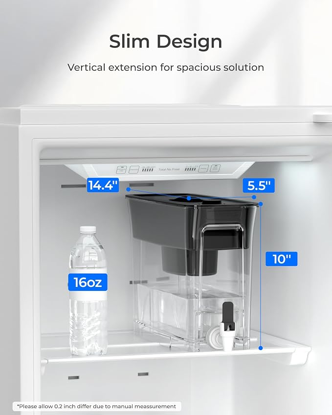 Waterdrop Slim Alkaline Water Filter Dispenser, Large 35-Cup, Up to PH 9.5 - Image 4