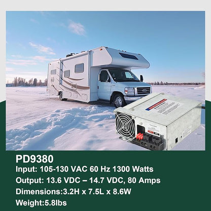 PD9380 Power Converter replacement-9300 Series Converter, 80Amp 120V to 12V RV - Image 5
