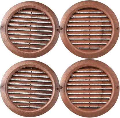 VENTS-US - 4" Brown Round Plastic Vent Cover - Compatible with 4 Inch Diameter - Image 6