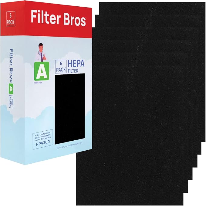 Filter Bros HRF-A300 6 Activated Carbon Replacement Fits Honeywell HPA300 Series by FilterBrosHand-CraftedLiving
