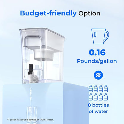 Waterdrop 35-Cup Slim Water Filter Dispenser, Large Capacity, 200-Gallon - Image 2