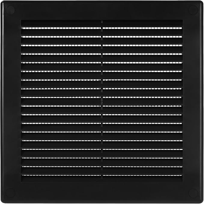 Vent Systems 6" x 6" Black Plastic Soffit Vent Cover by VentSystems