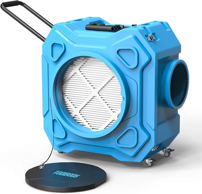 Air Scrubber with 3-Stage Filtration, 750CFM HEPA Air Scrubber Negative Air by TOOLBOOX