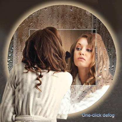 Round LED Bathroom Mirror with Light, Round Bathroom Mirror with LED Lights and - Image 4