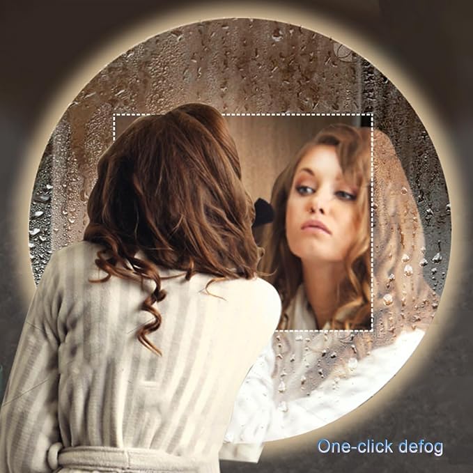 Round Led Bathroom Mirror, Round Bathroom Mirror - Image 4