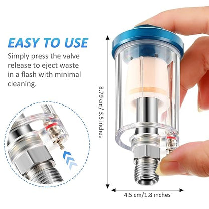 3 Pcs Compressed Air Filter Water Oil Separator 1/4 Inch NPT Inlet and Outlet - Image 3