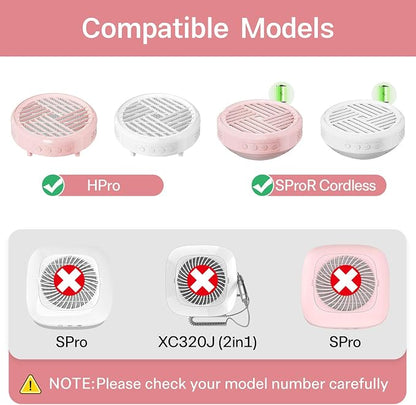 6 Pack HPro Nail Dust Collector Replacement Filters, Compatible - Image 3