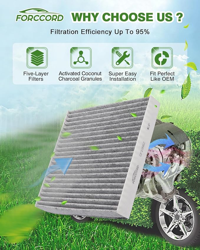 Cabin & Engine Air Filter Fits for Highlander 3.5L/2.7L Gas Only, Sienna - Image 3