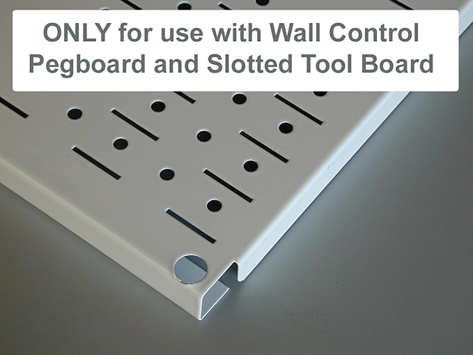 Wall Control Pegboard Accessory U-Shaped Slotted Metal Hook Blue (Pack of 2)