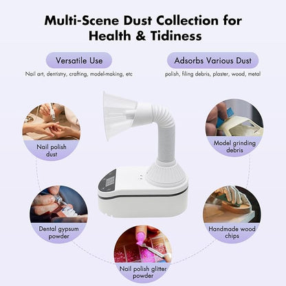 Nail Dust Collecting Machine, Tabletop Dust Collector - Image 8