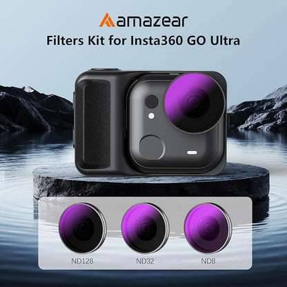 AMAZEAR ND Filters Kit for Insta360 GO Ultra Accessories, Insta 360 ND8 ND32 - Image 2