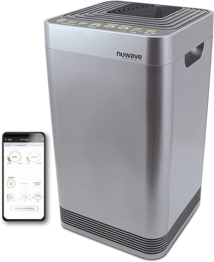 Nuwave Smart Air Purifier for Home Large Room up to 2, 934 Sq. Ft., Auto by NuWave