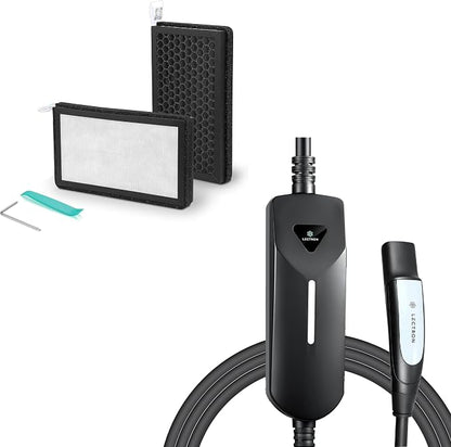 Lectron Bundle - Level 1/2 Tesla NACS Portable EV Charger Compatible by Unknown